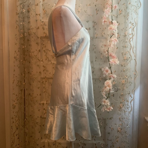 1950s baby blue lace slip dress size S - Picture 3 of 6